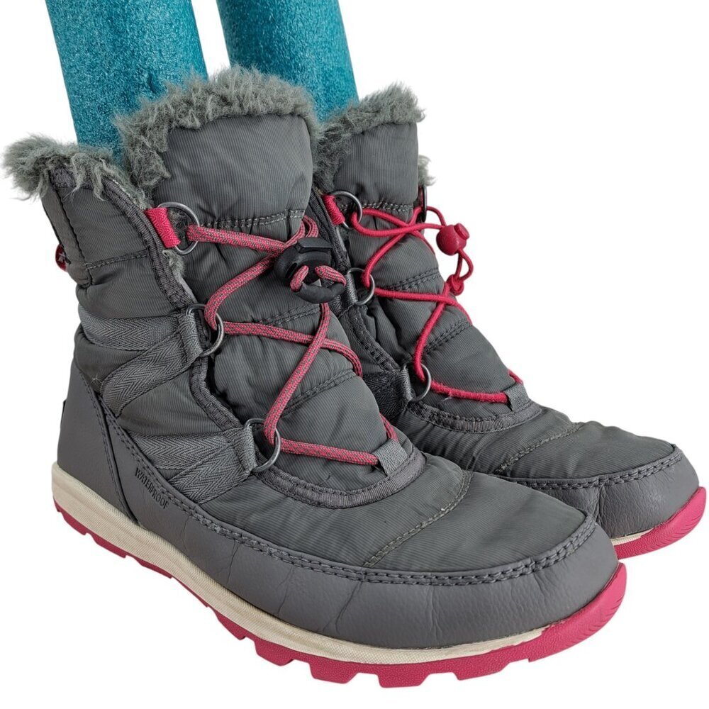 Sorel Whitney Short Pull On Waterproof Winter Boots Size 6 Youth Womens 7.5
